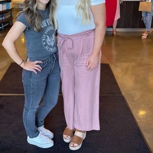 Pink trousers size L